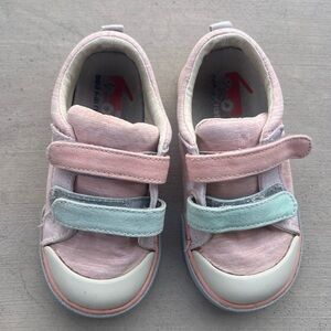 See Kai Run Kids Girls Light Blue Pink Sneakers